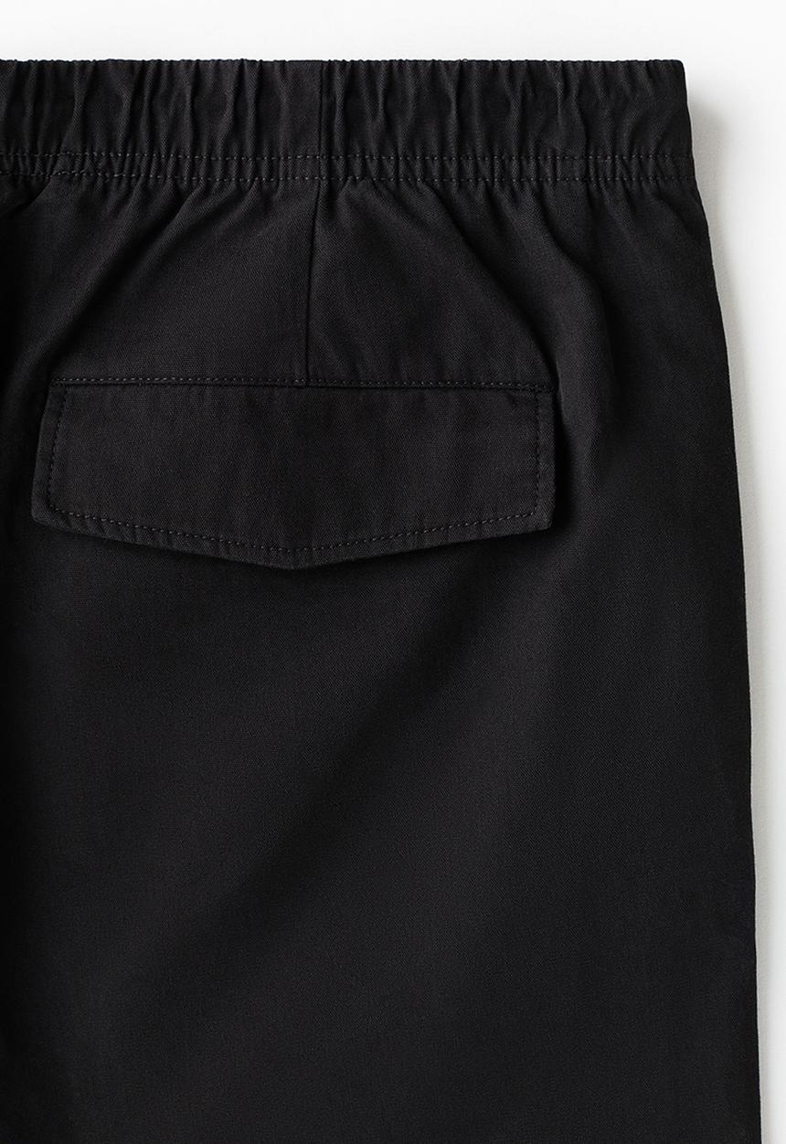 H&M - Relaxed fit twisted trousers - black