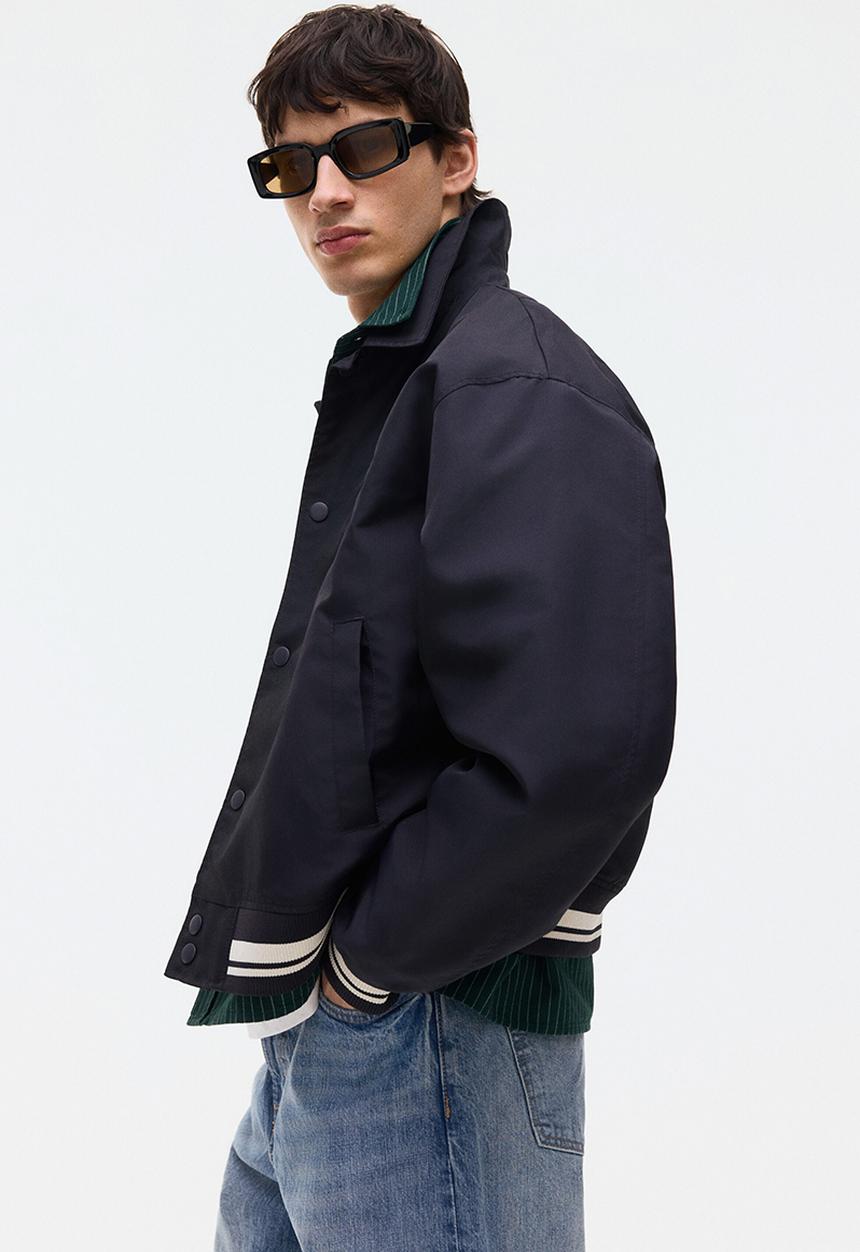 H&M - Baseball jacket - navy blue/nyc