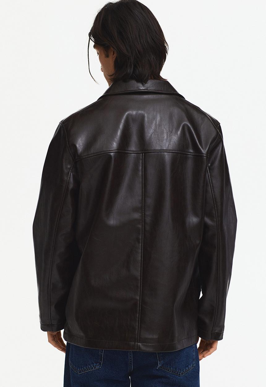 H&M - Coated jacket - dark brown