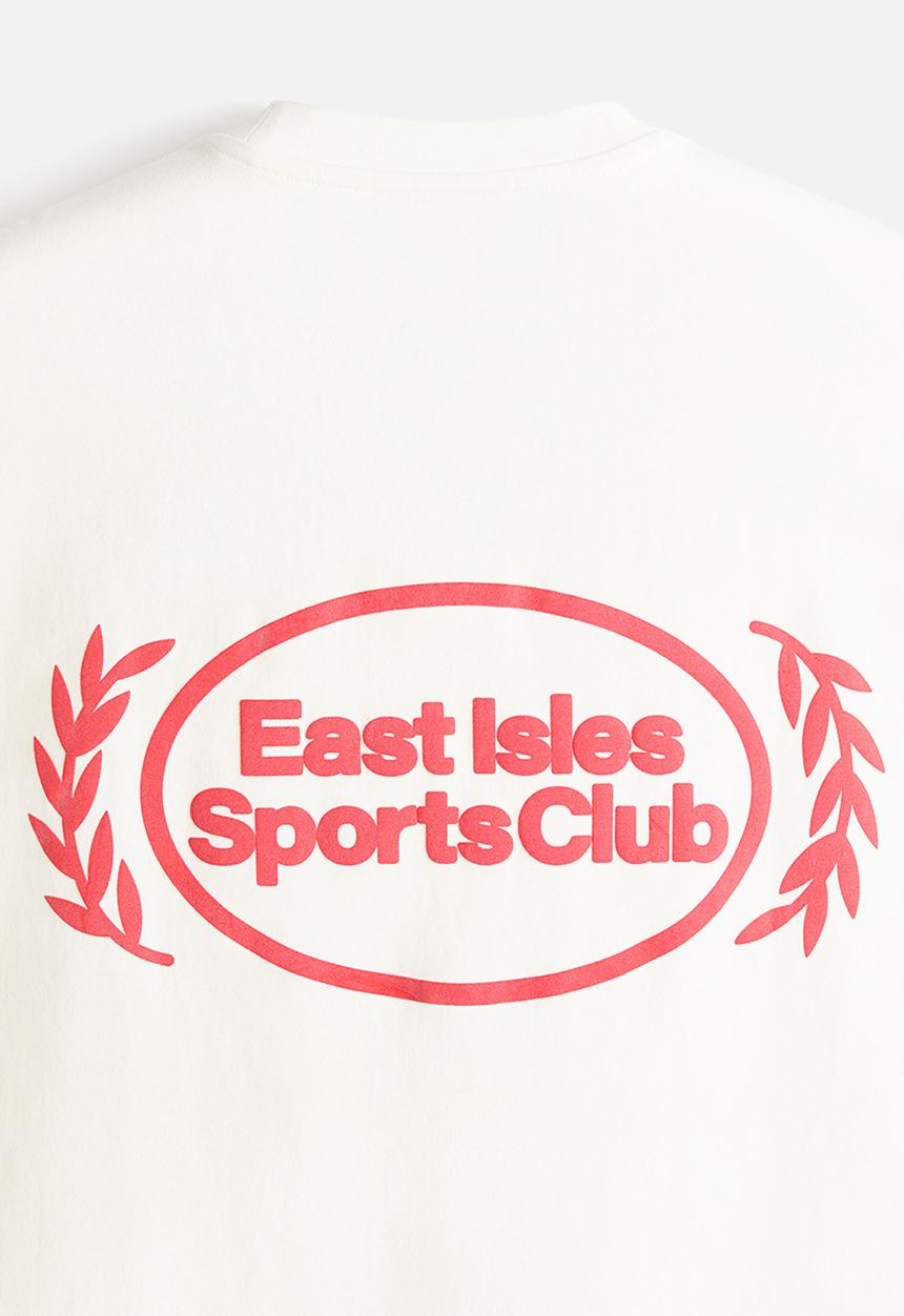 H&M - Loose fit printed long-sleeved top - white/sports club