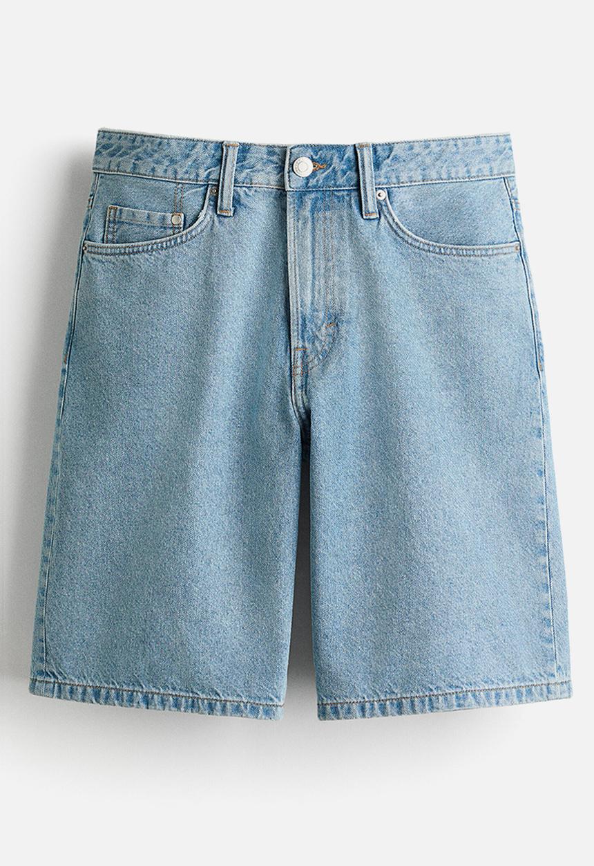 H&M - Relaxed fit denim shorts - light denim blue