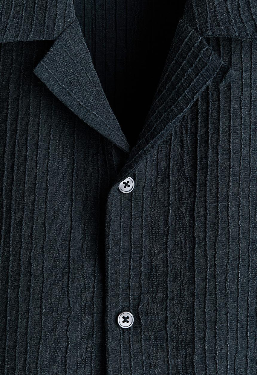 H&M - Relaxed fit resort shirt - black