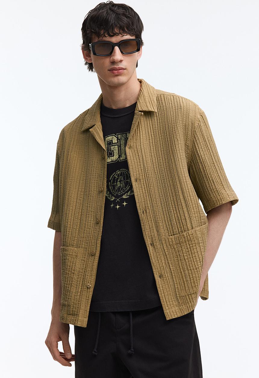 H&M - Relaxed fit resort shirt - beige