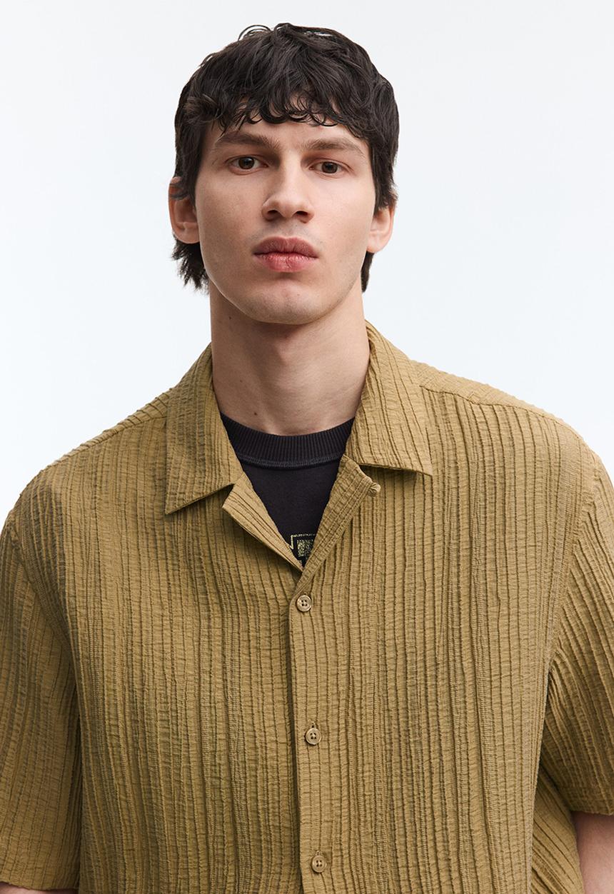 H&M - Relaxed fit resort shirt - beige