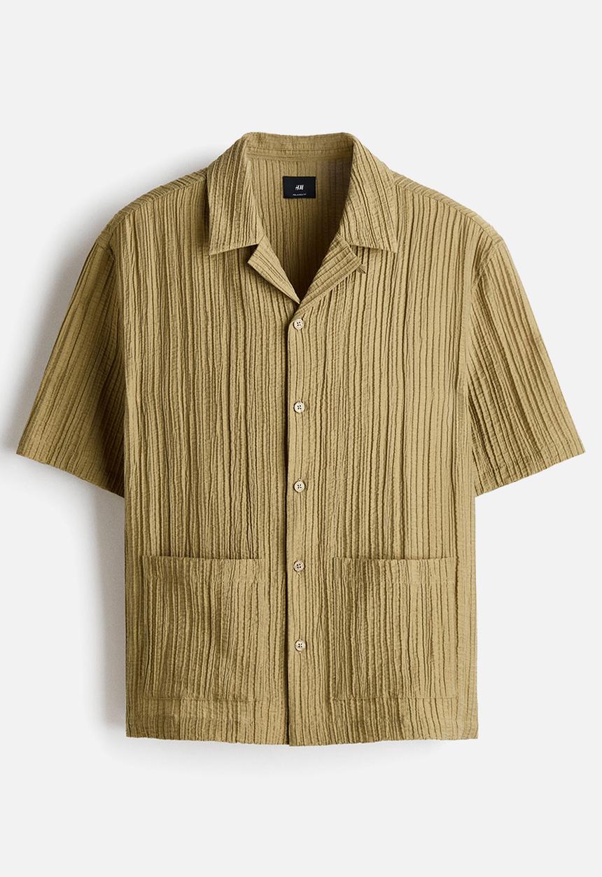 H&M - Relaxed fit resort shirt - beige