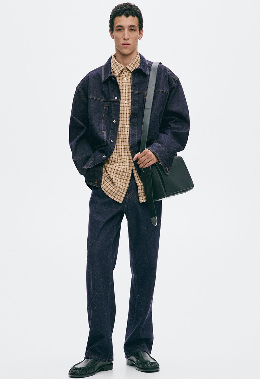 H&M - H&M Atelier: Denim overshirt - dark denim blue