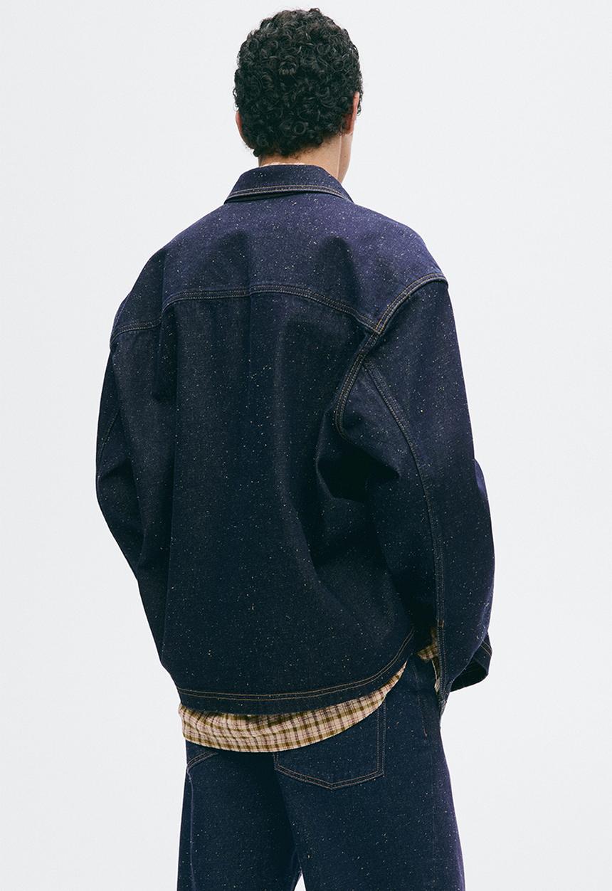 H&M - H&M Atelier: Denim overshirt - dark denim blue