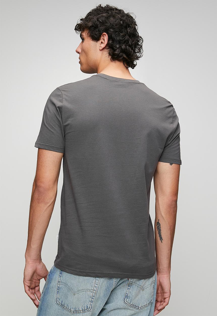 Ben Sherman - Essential Tar Prnt Crew Tee Shirt - Charcoal