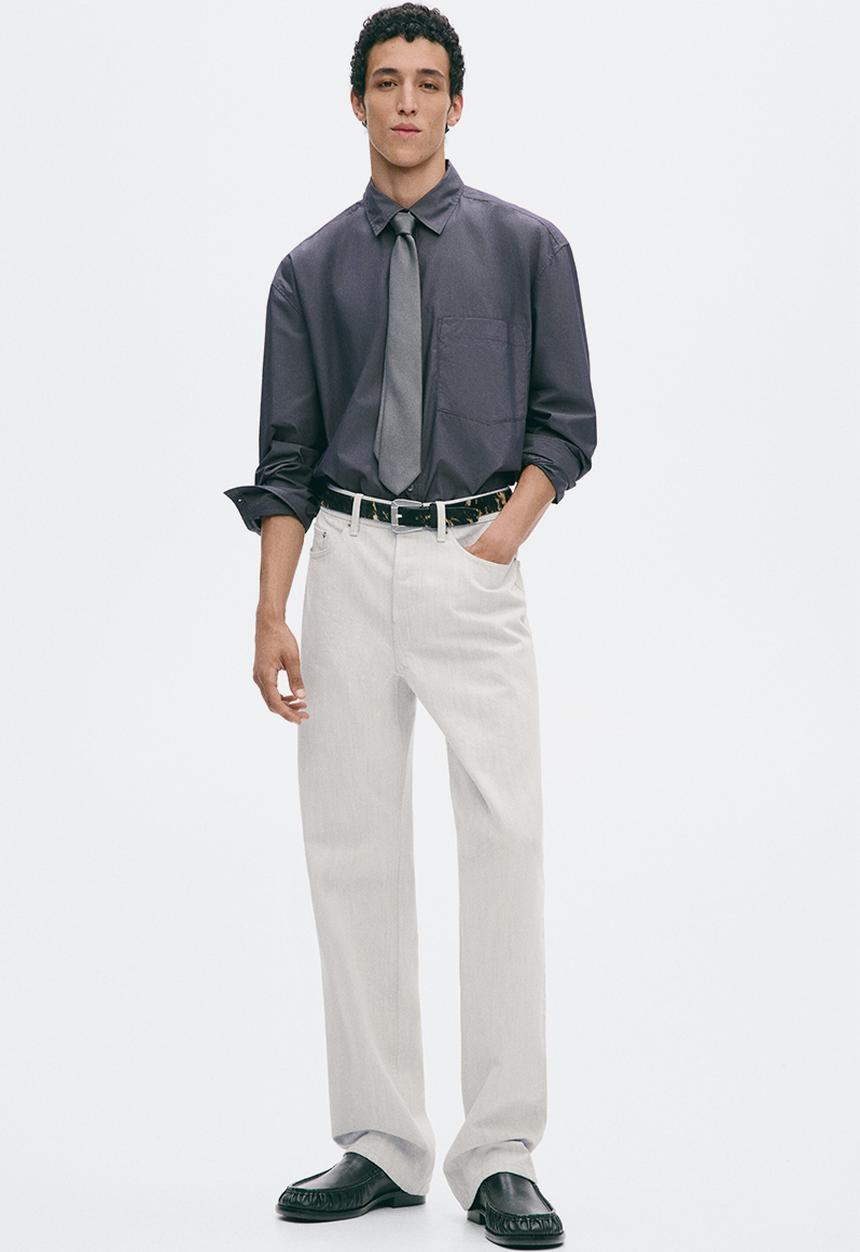 H&M - H&M Atelier: Regular jeans - denim white