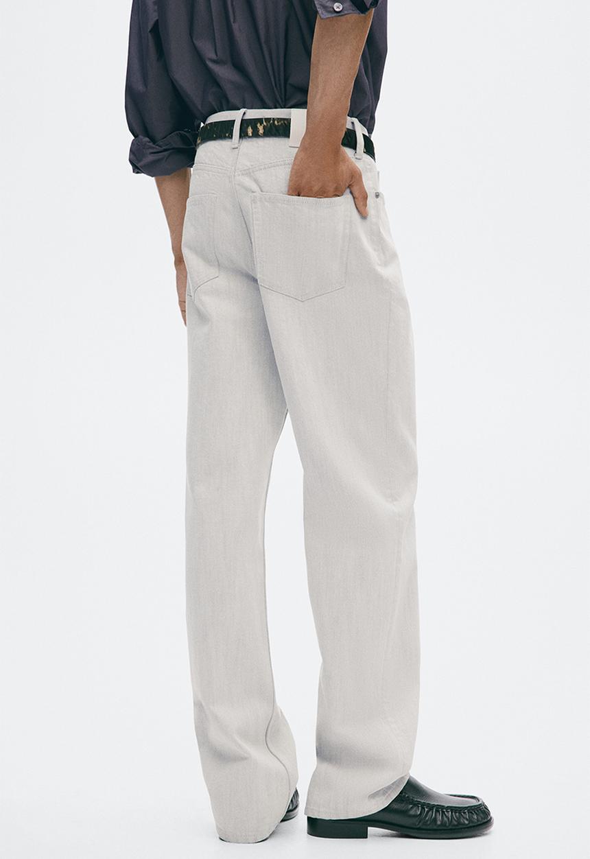 H&M - H&M Atelier: Regular jeans - denim white