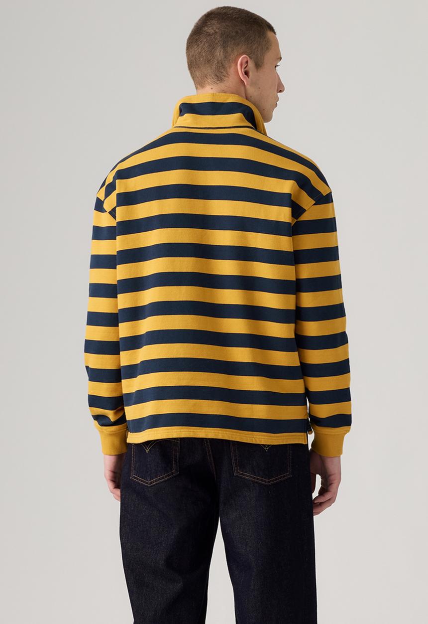 Levi’s® - CAMERON 1/4 ZIP - 0083X-0004 - Pollard Stripe NAVY BLAZER