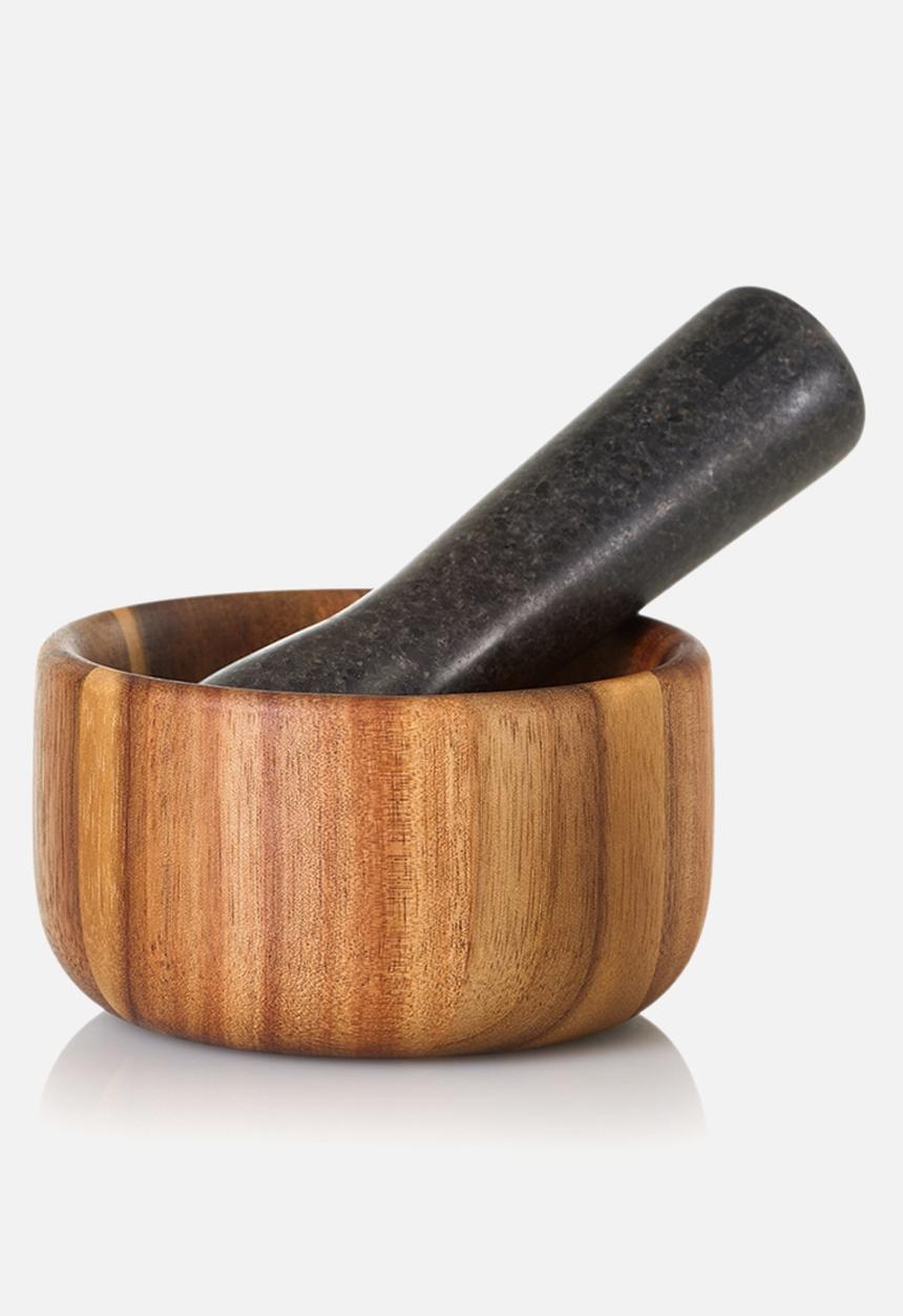 Adhoc - Adhoc Mortar Taru, acacia wood/granite, 11 cm