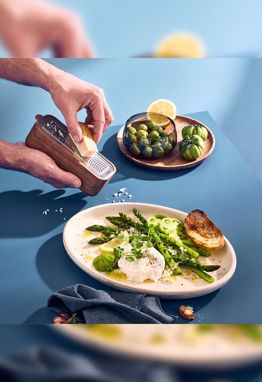 Adhoc - Adhoc Table fine grater CutnServe, Stainless Steel
