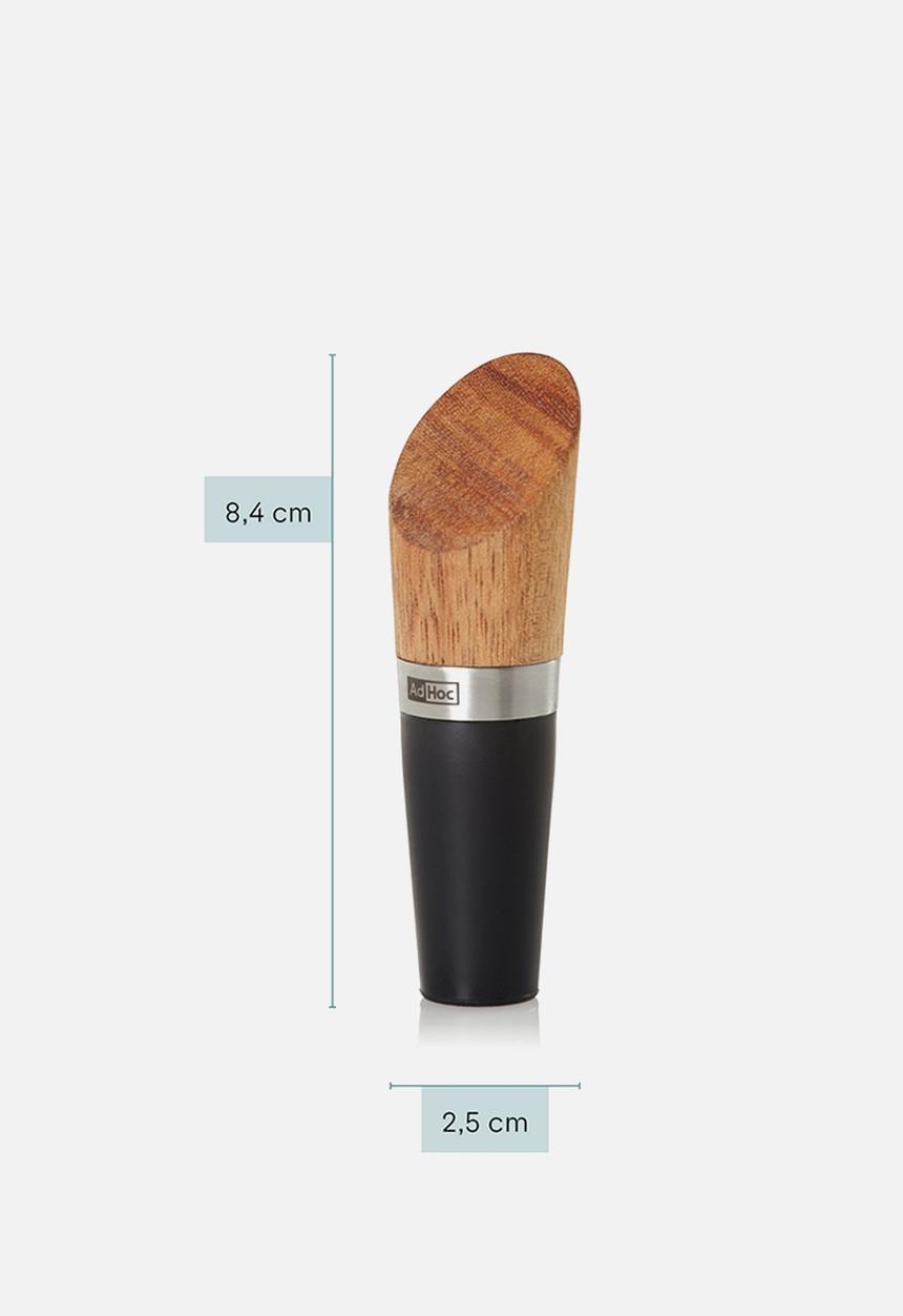 Adhoc - AdHoc Vine Acacia and Stainless Steel Bottle Stopper