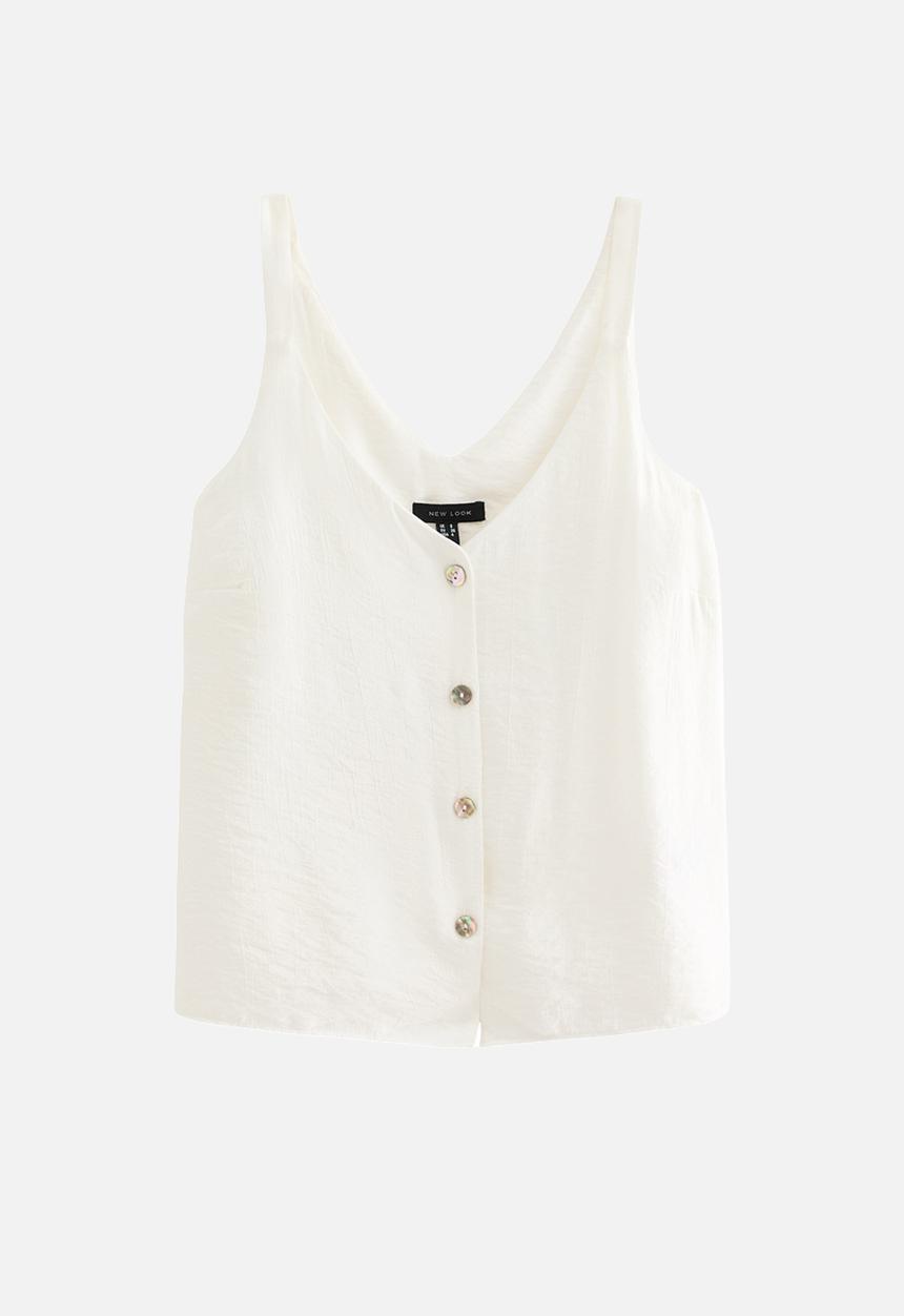 New Look - Alison kiki btn cami - off white