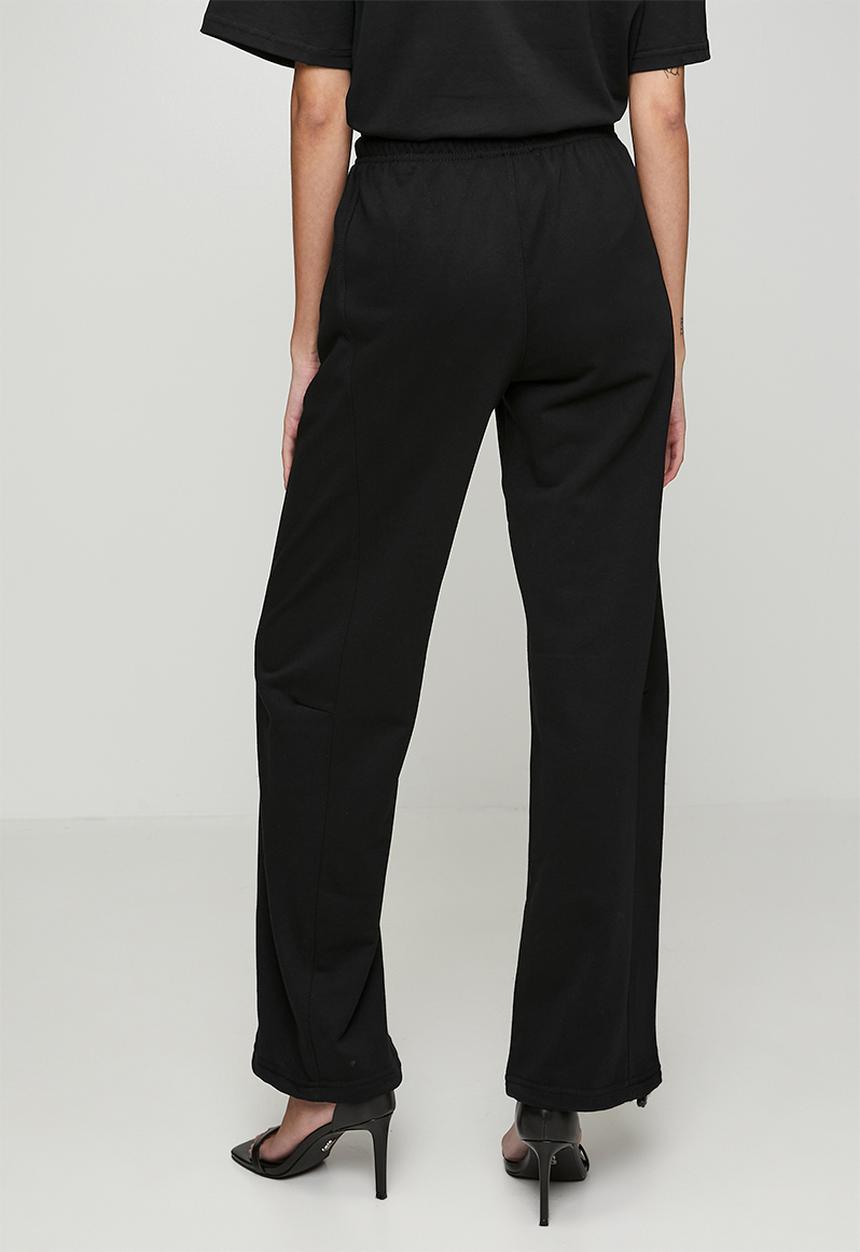Steve Madden - Ladies molly wideleg jogger - black