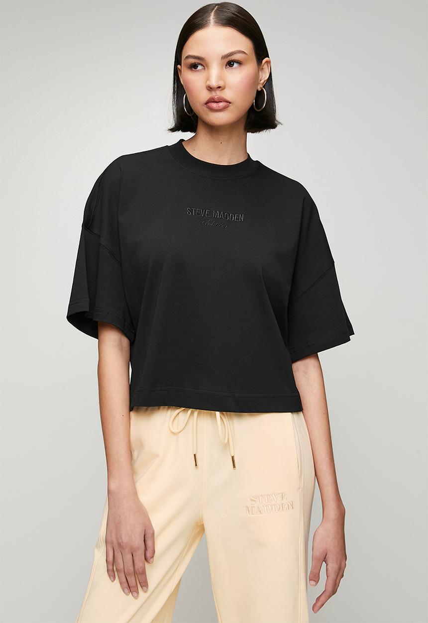 Steve Madden - Ladies penelope boxy T-shirt - black