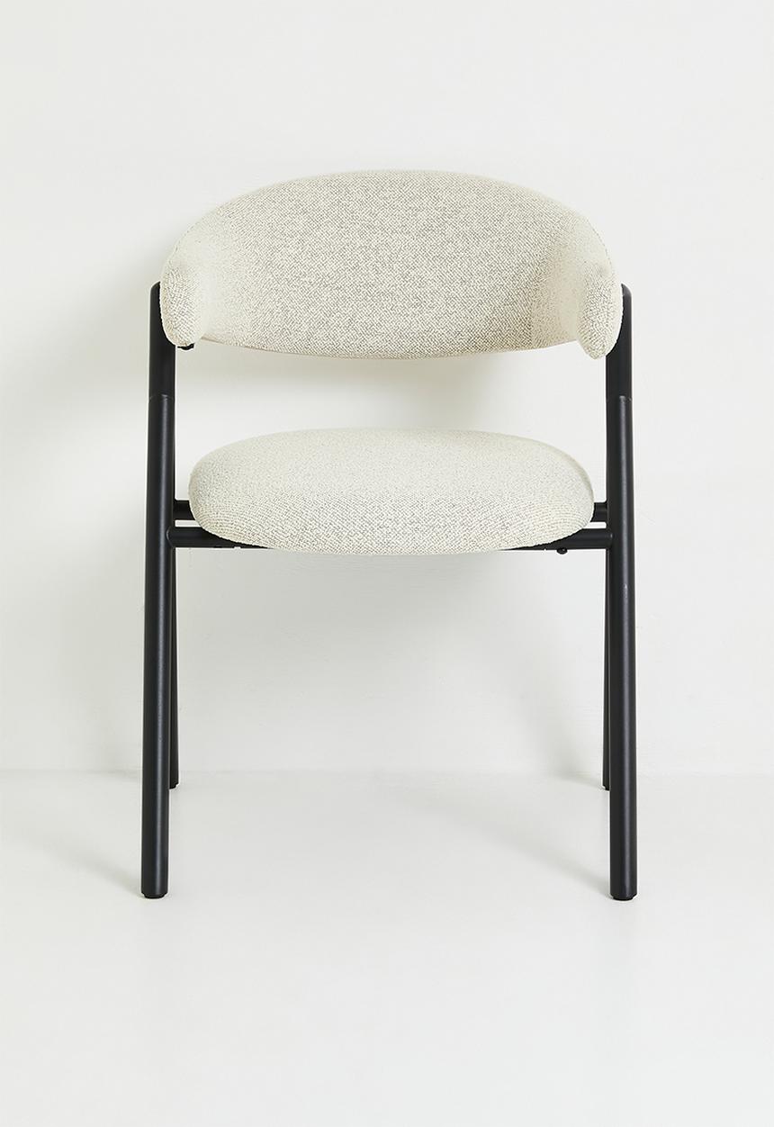 Sixth Floor - Nobu Dining Chair - Black & Cream 