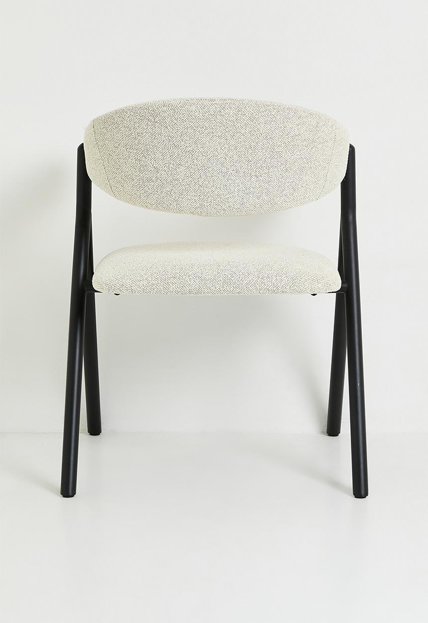 Sixth Floor - Nobu Dining Chair - Black & Cream 