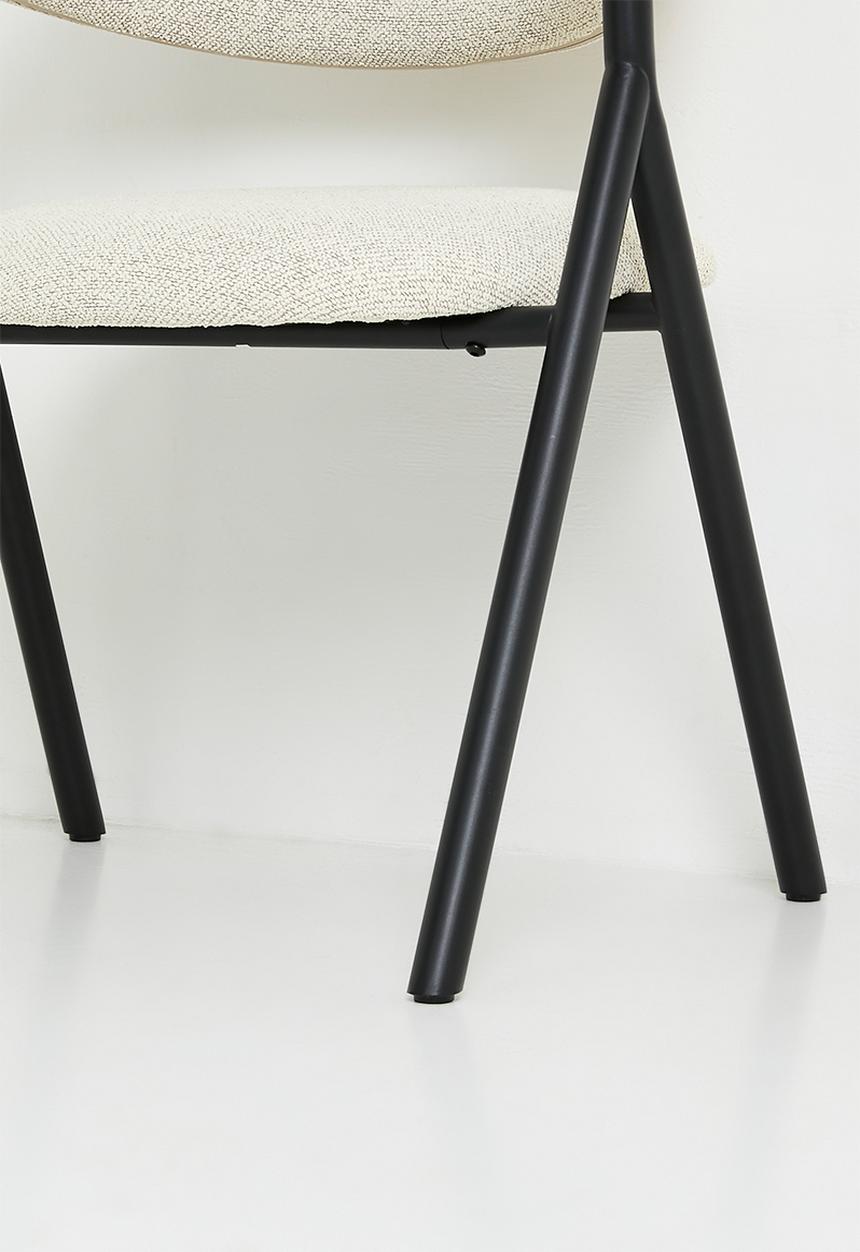 Sixth Floor - Nobu Dining Chair - Black & Cream 