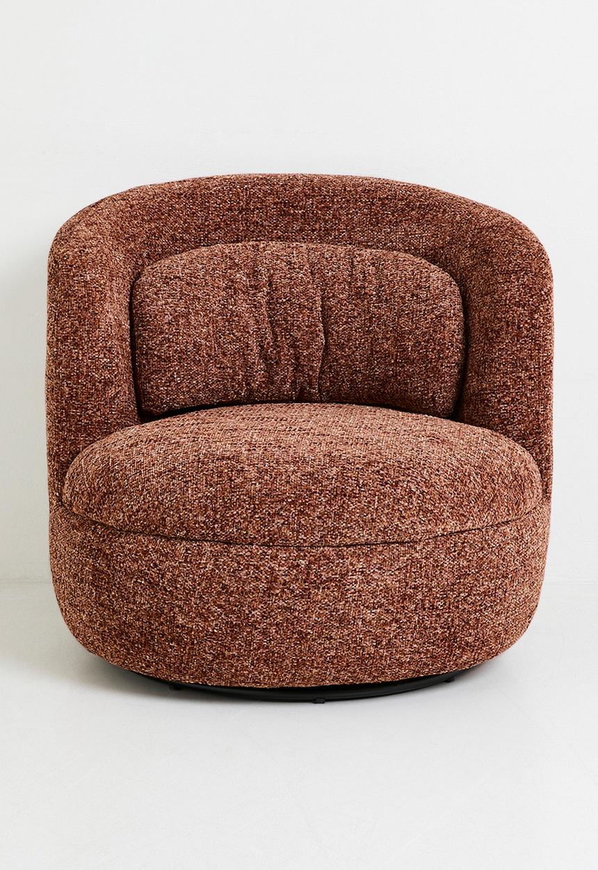 Sixth Floor - Acadia Swivel Occasional Chair - Rust