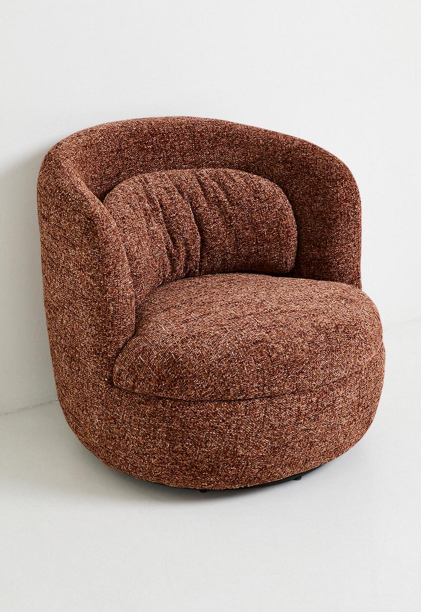 Sixth Floor - Acadia Swivel Occasional Chair - Rust