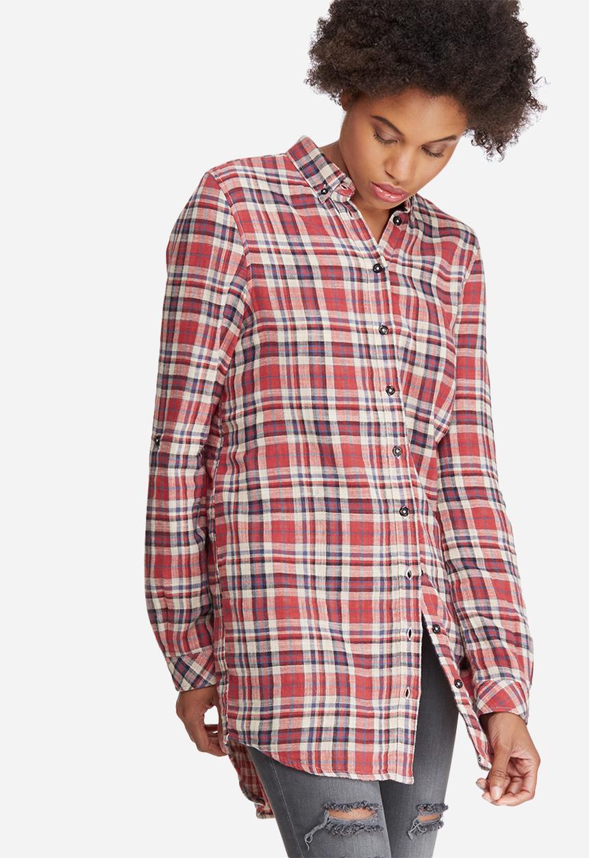 Vero Moda - Como check long shirt