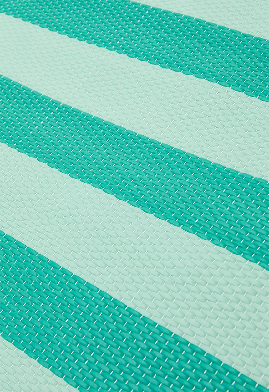 H&S - Stripe folded beachmat - Teal