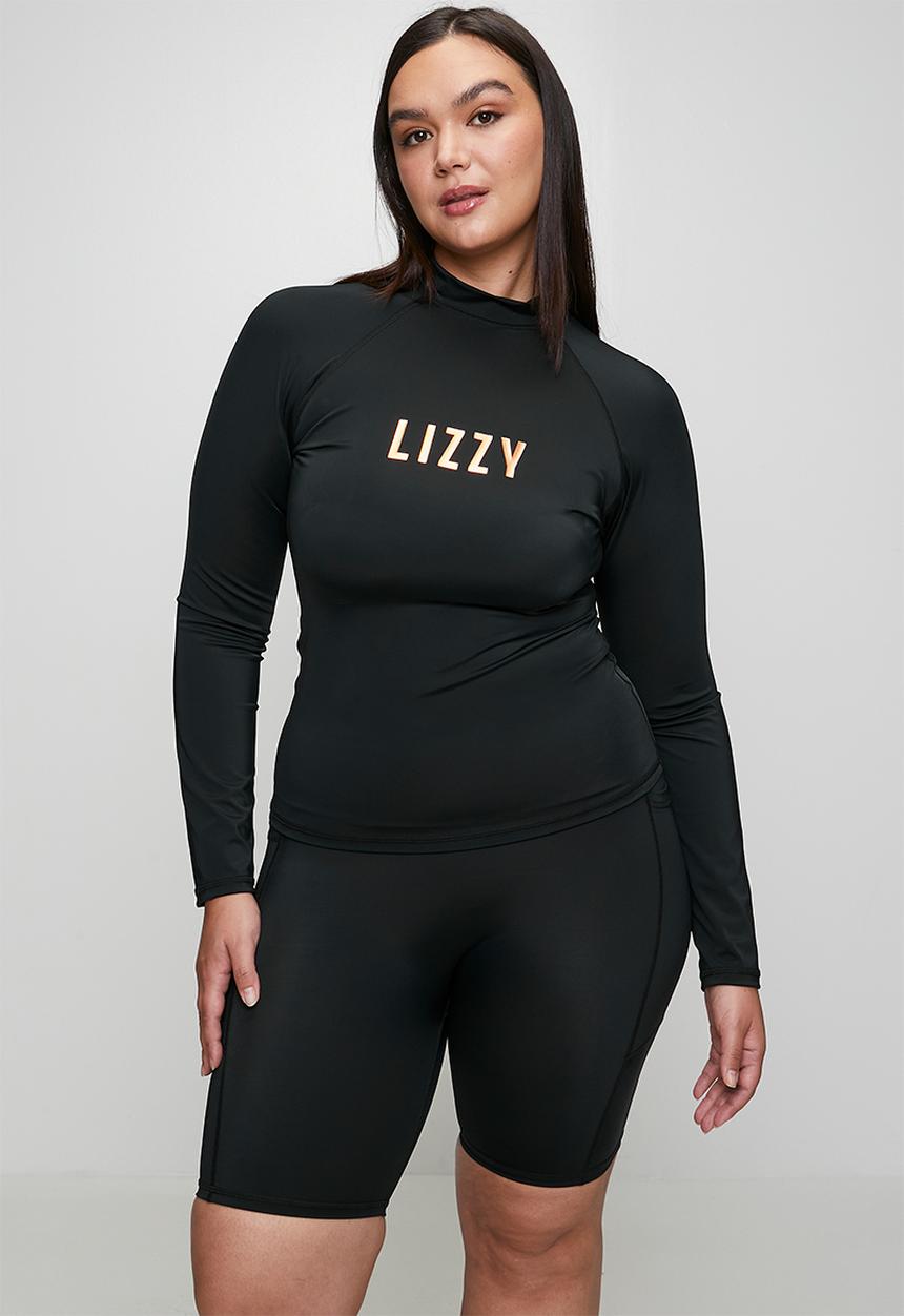 Lizzy - Plus ladies basic bike short - black