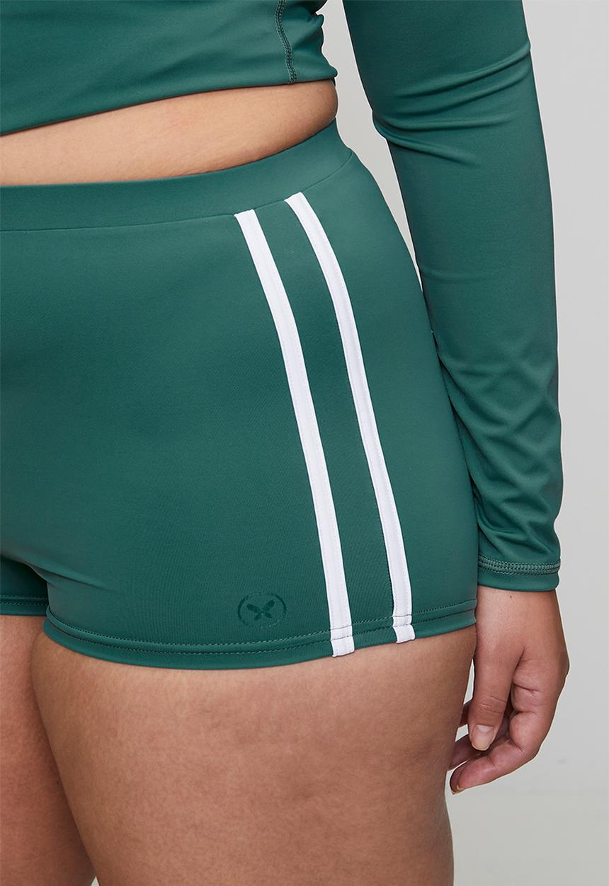 Lizzy - Plus ladies swim shorts - north atlantic green