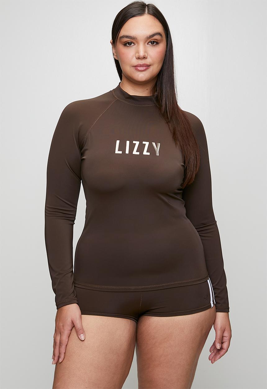 Lizzy - Plus ladies swim shorts - java