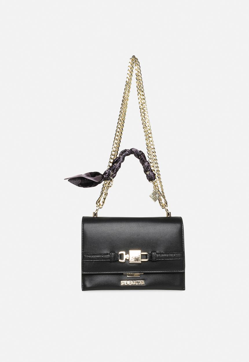 Steve Madden - Baudree Chain Flap - Black/Gold