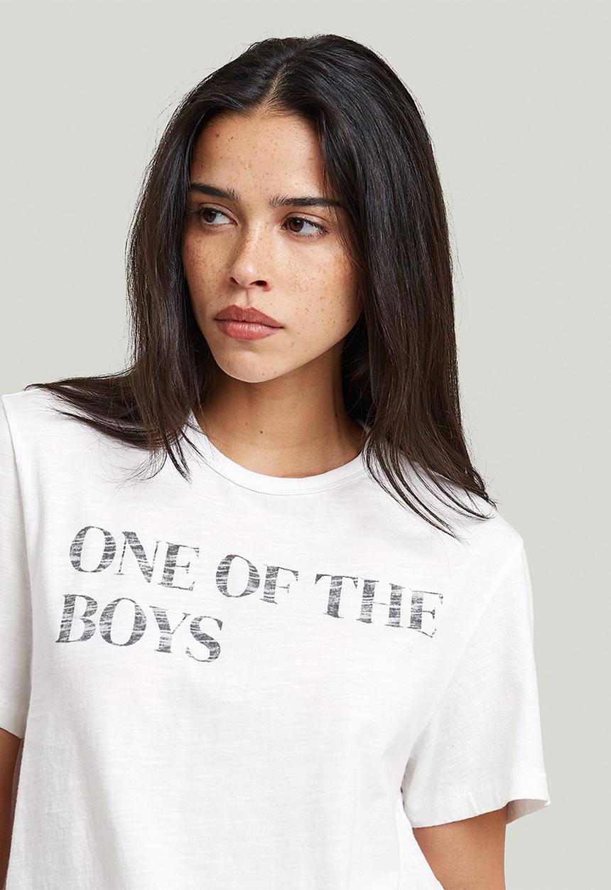 G-STAR - Regular text r T-shirt wmn - milk