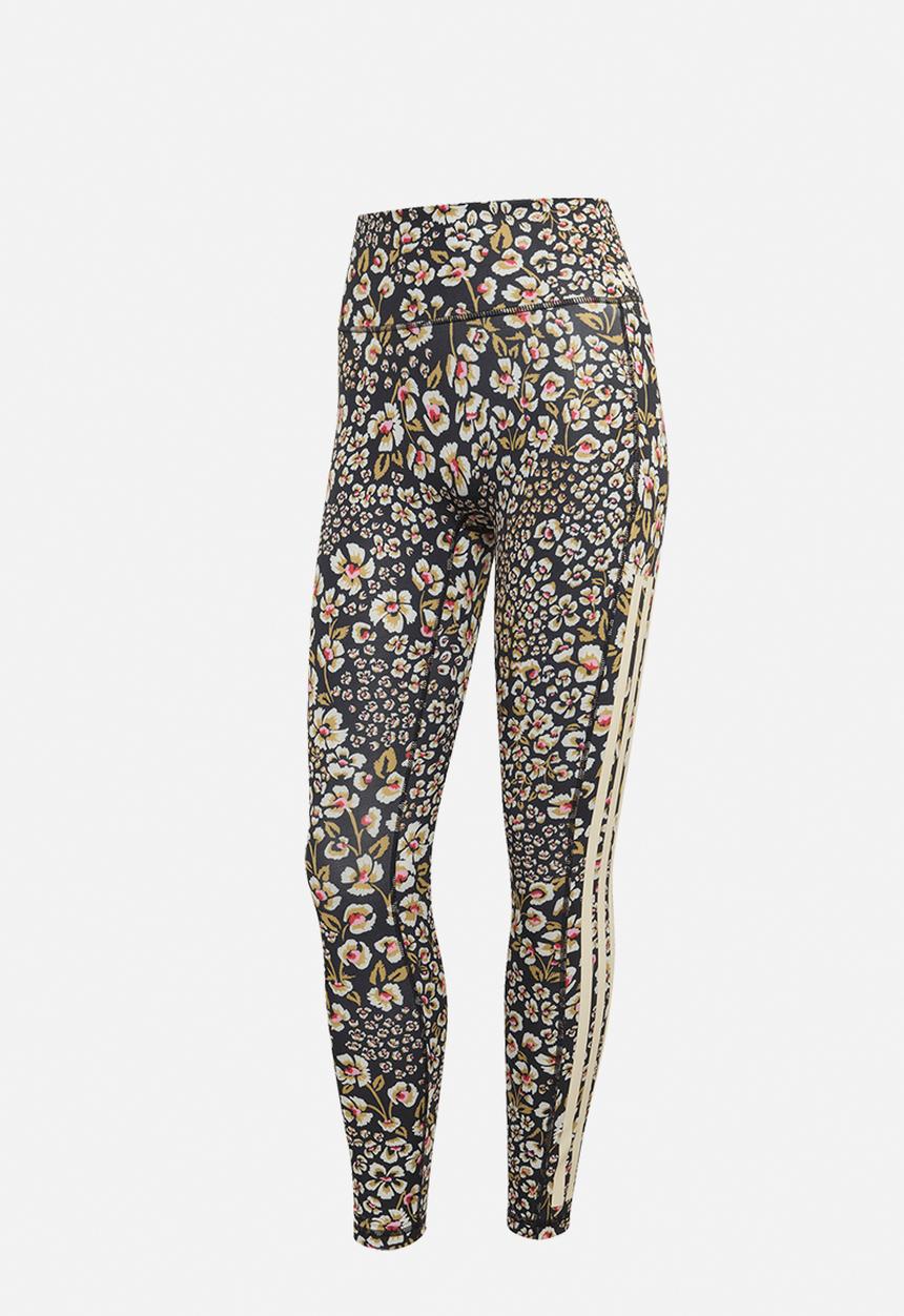 adidas Performance - Farm Leggings - Cream White/Multicolor/Cream White