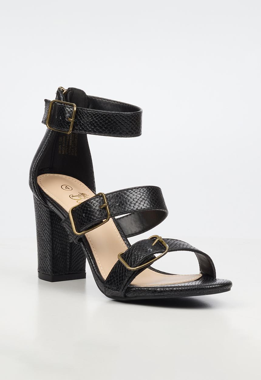 Butterfly Feet - Jaydin 1 strappy ankle strap heel - black
