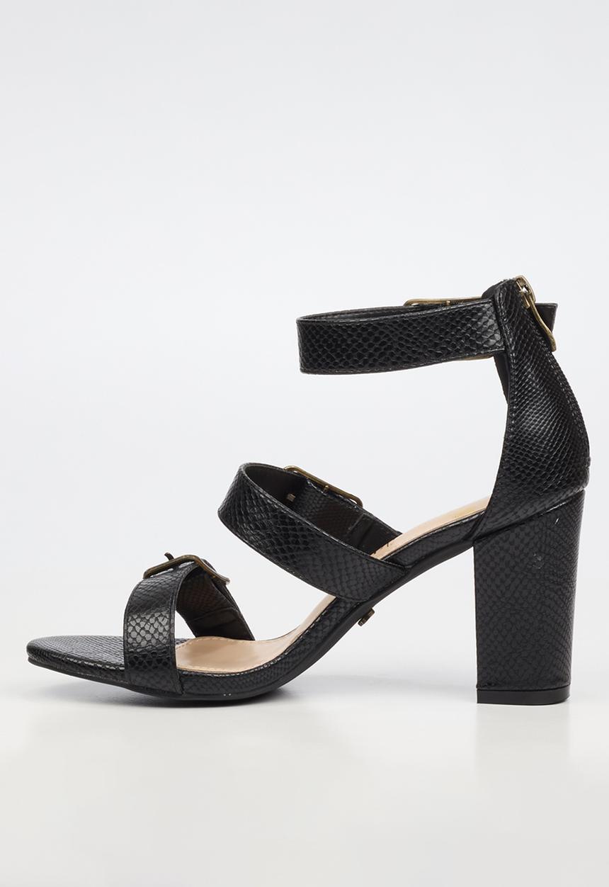 Butterfly Feet - Jaydin 1 strappy ankle strap heel - black