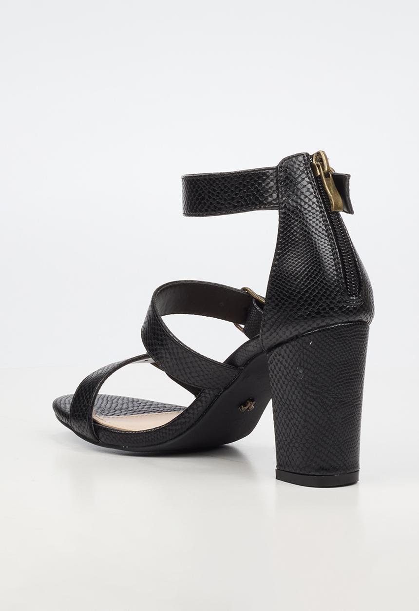 Butterfly Feet - Jaydin 1 strappy ankle strap heel - black