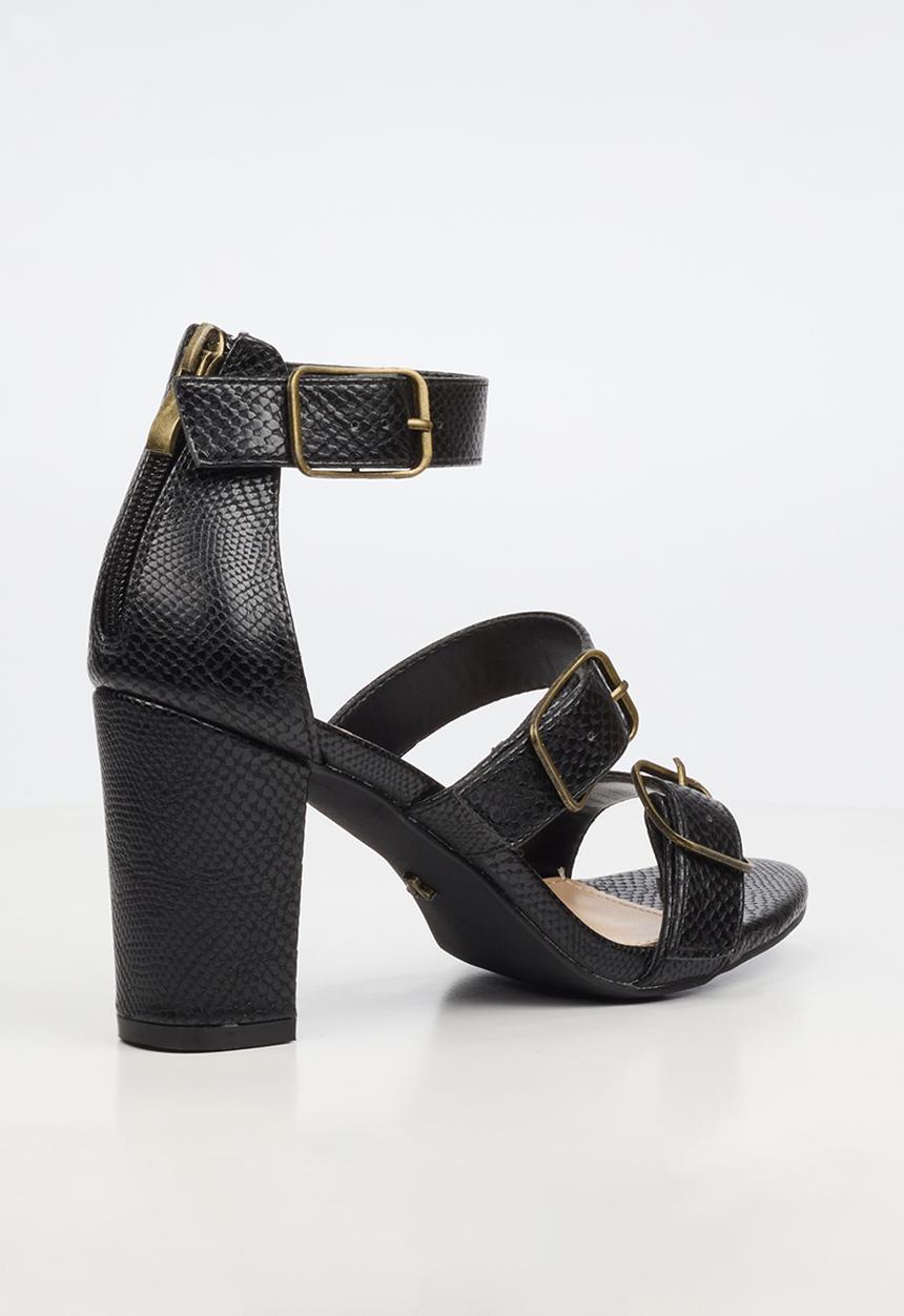 Butterfly Feet - Jaydin 1 strappy ankle strap heel - black