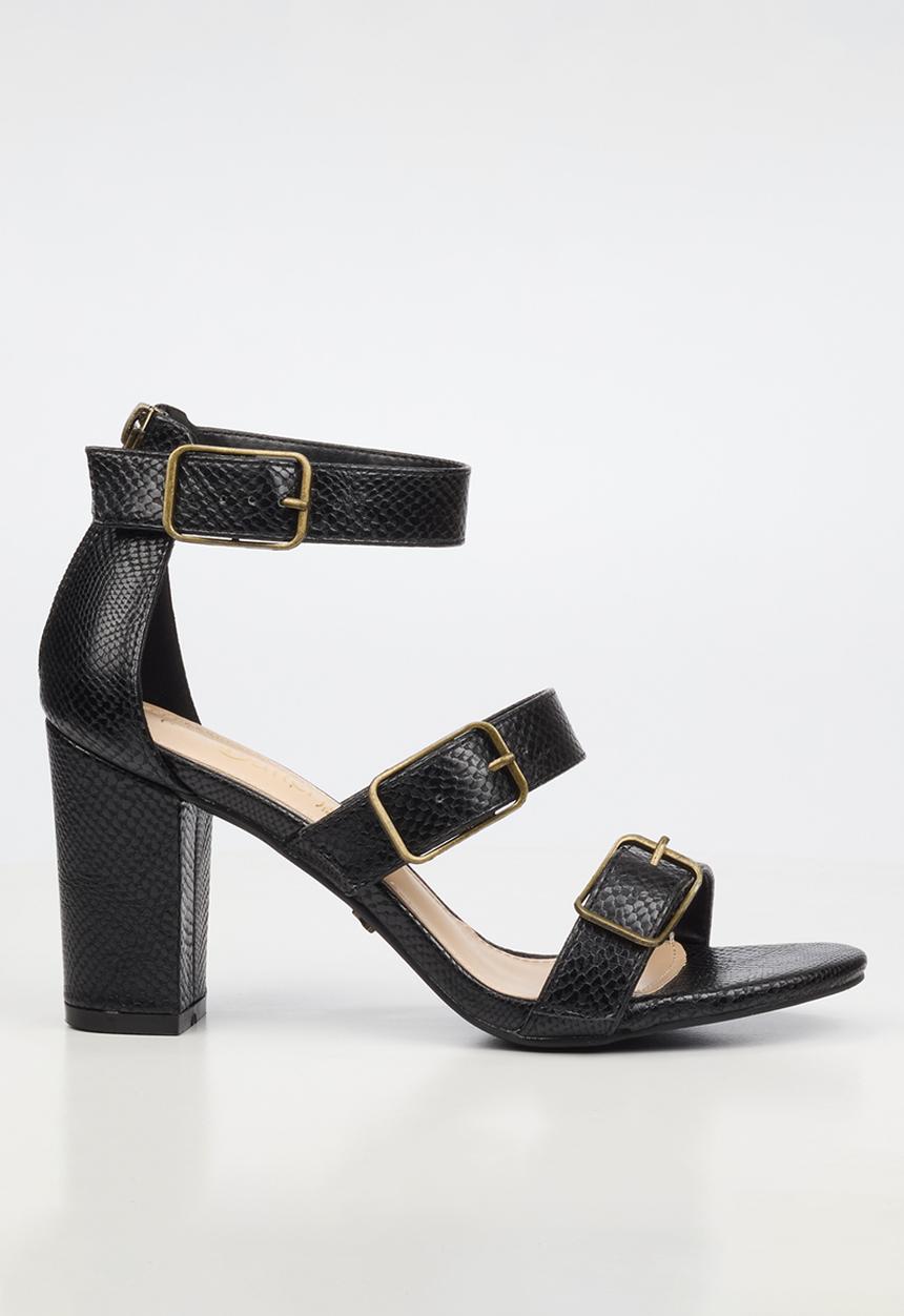 Butterfly Feet - Jaydin 1 strappy ankle strap heel - black