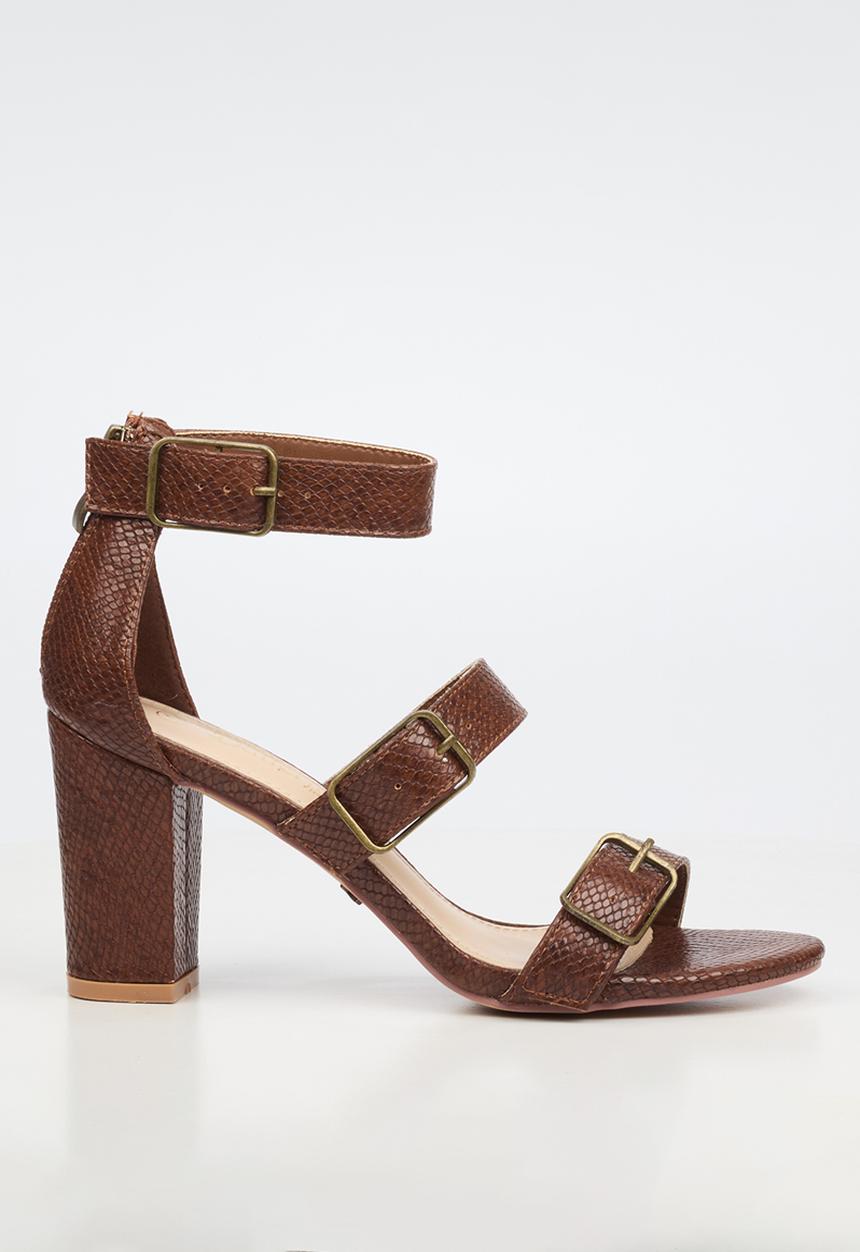 Butterfly Feet - Jaydin 1 strappy ankle strap heel - chocolate