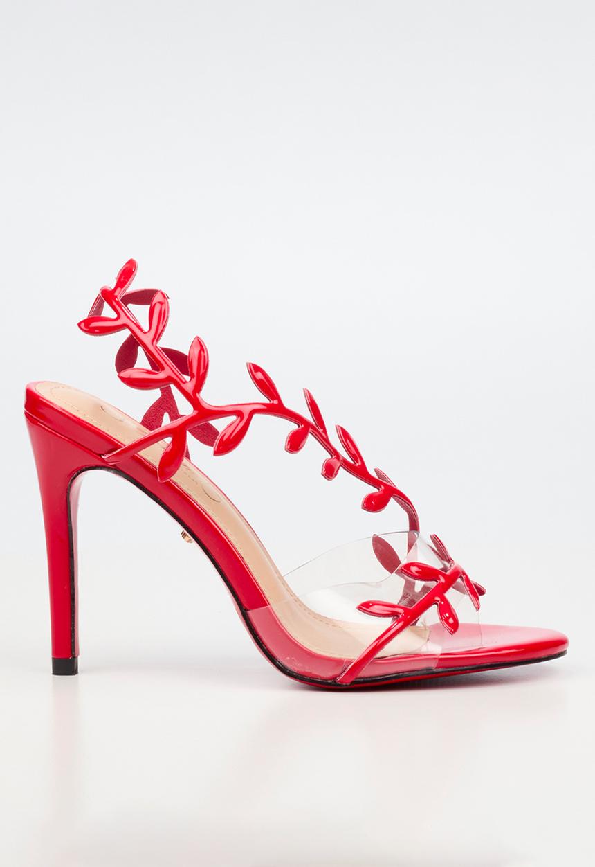 Miss Black - Jazz 47 leaf detail heel - red