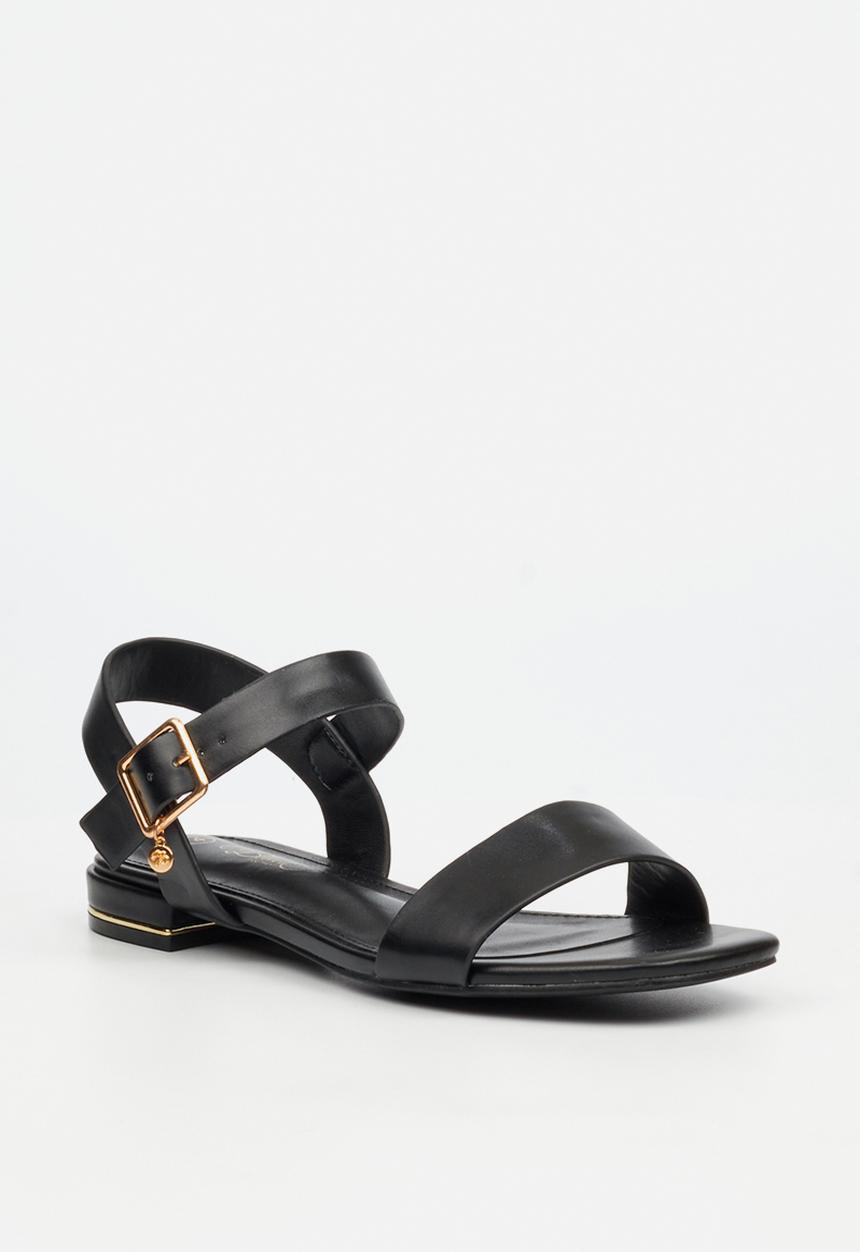 Miss Black - Laura 1 ankle-strap low block heel - black