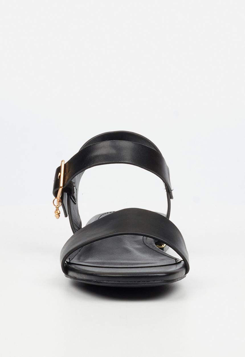 Miss Black - Laura 1 ankle-strap low block heel - black