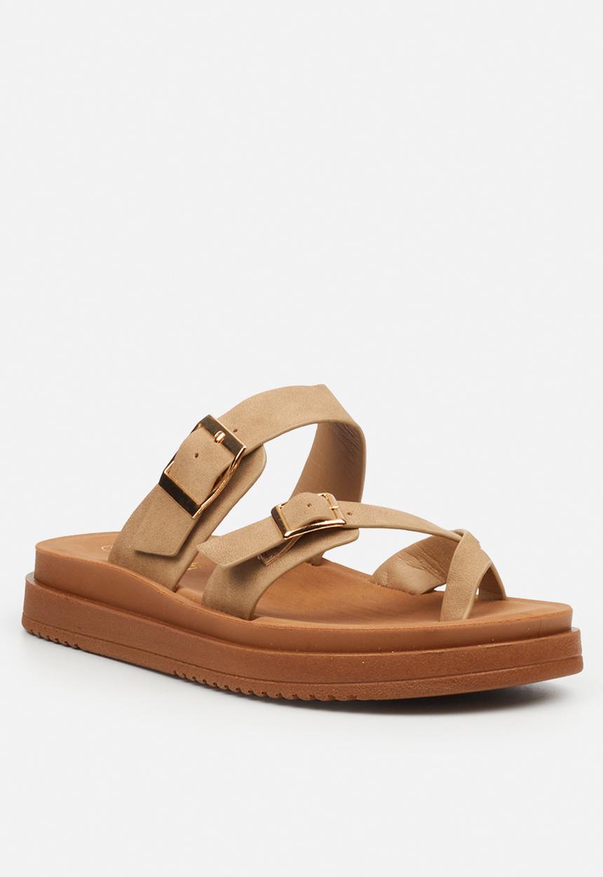 Butterfly Feet - Slope 1 toe post sandal - taupe