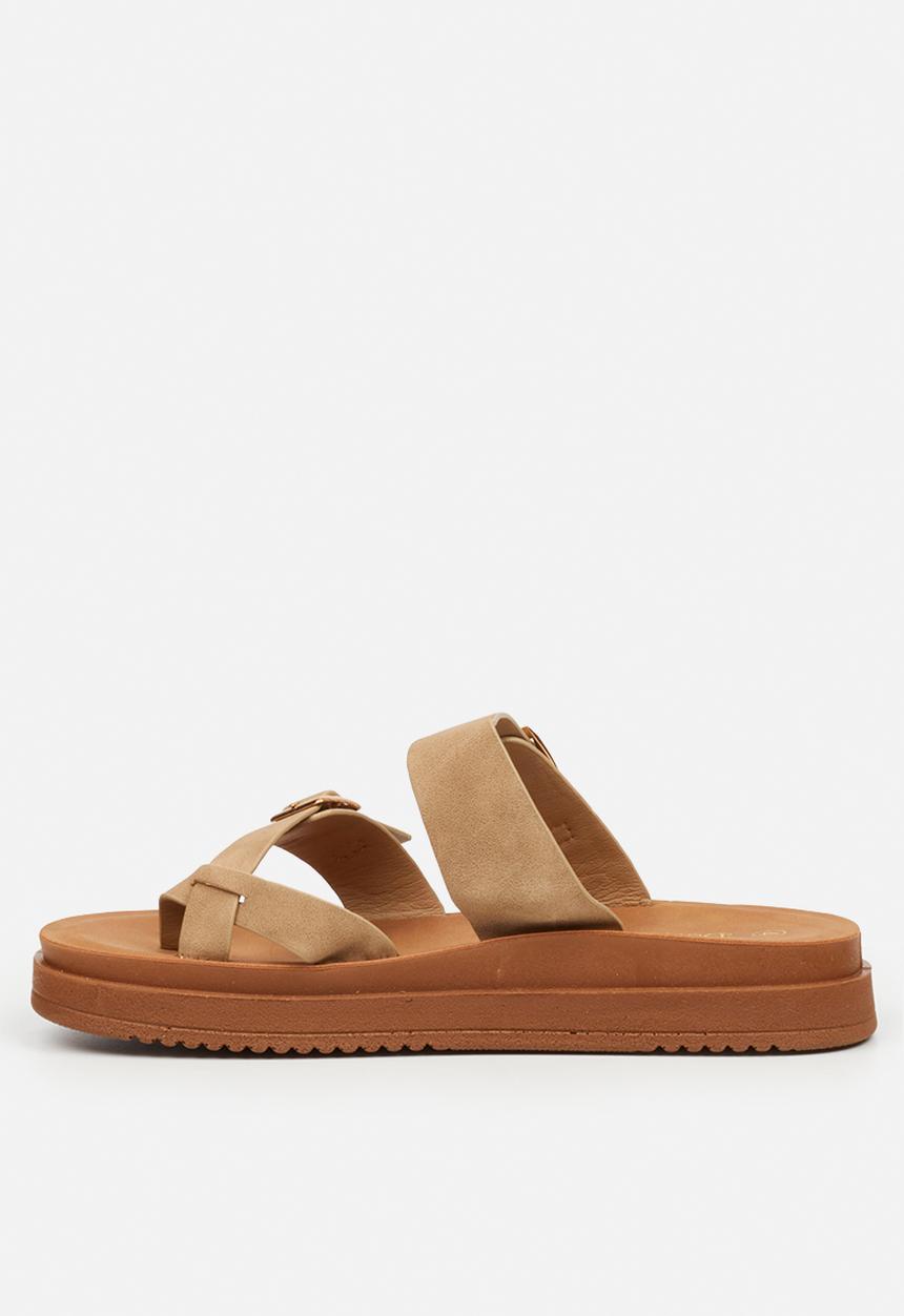 Butterfly Feet - Slope 1 toe post sandal - taupe