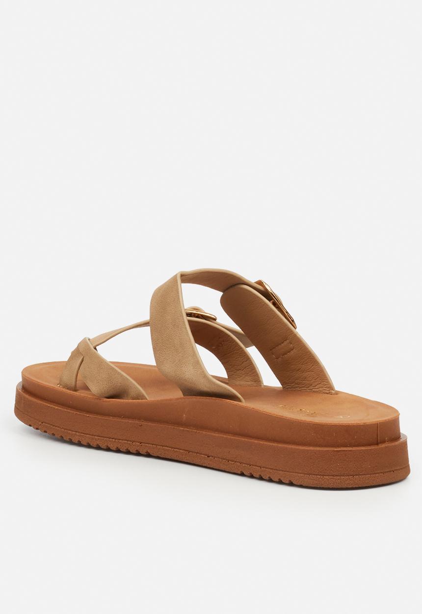 Butterfly Feet - Slope 1 toe post sandal - taupe