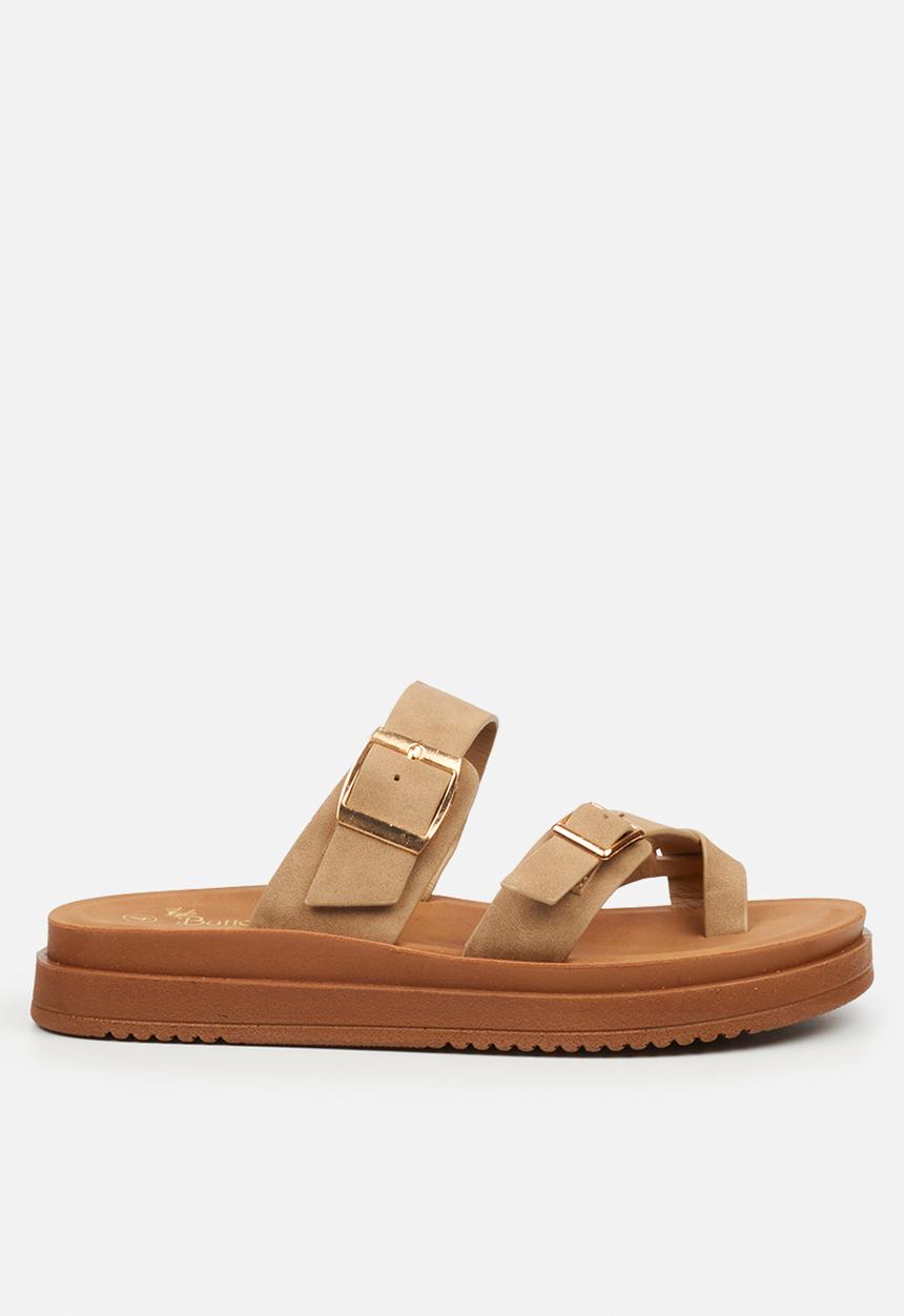 Butterfly Feet - Slope 1 toe post sandal - taupe