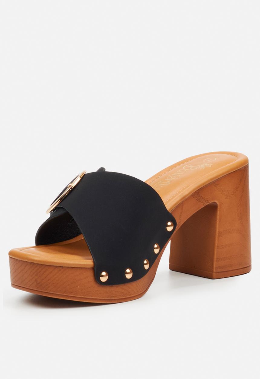 Butterfly Feet - Thalya 3 clog mule heel - black