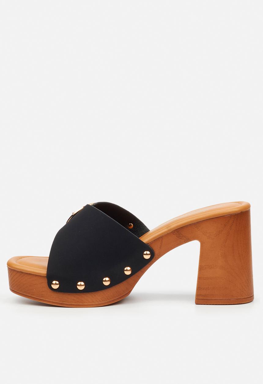 Butterfly Feet - Thalya 3 clog mule heel - black