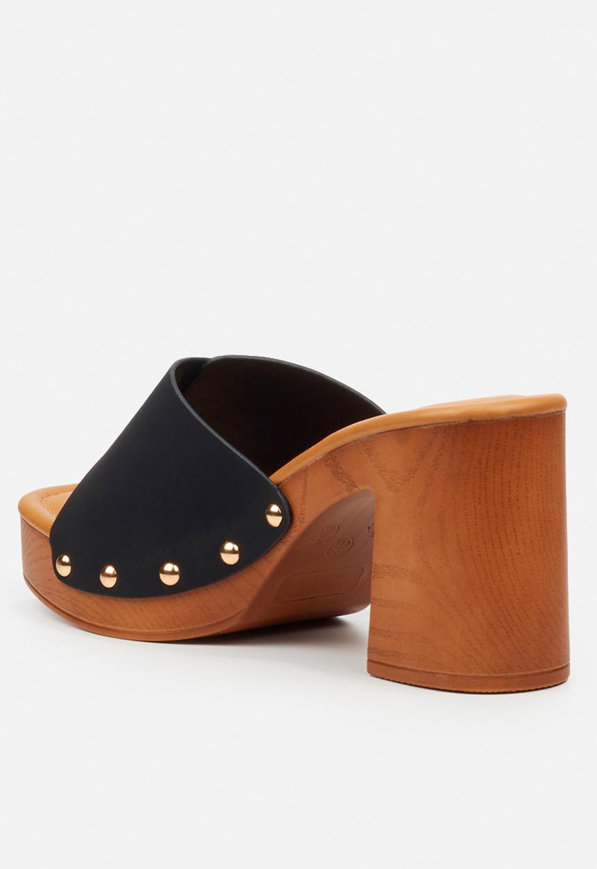 Butterfly Feet - Thalya 3 clog mule heel - black
